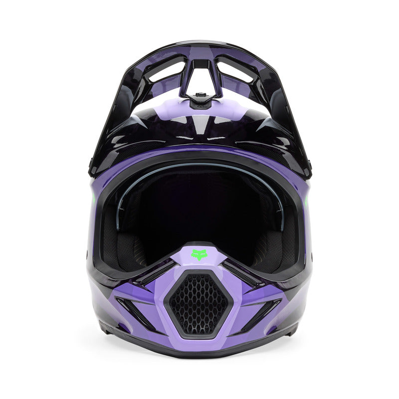 Fox V3 Rs Grid Black/purple helmet