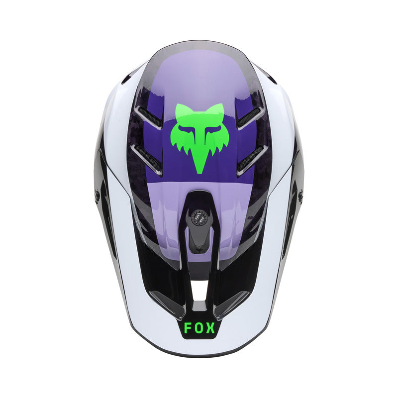Fox V3 Rs Grid Black/purple helmet