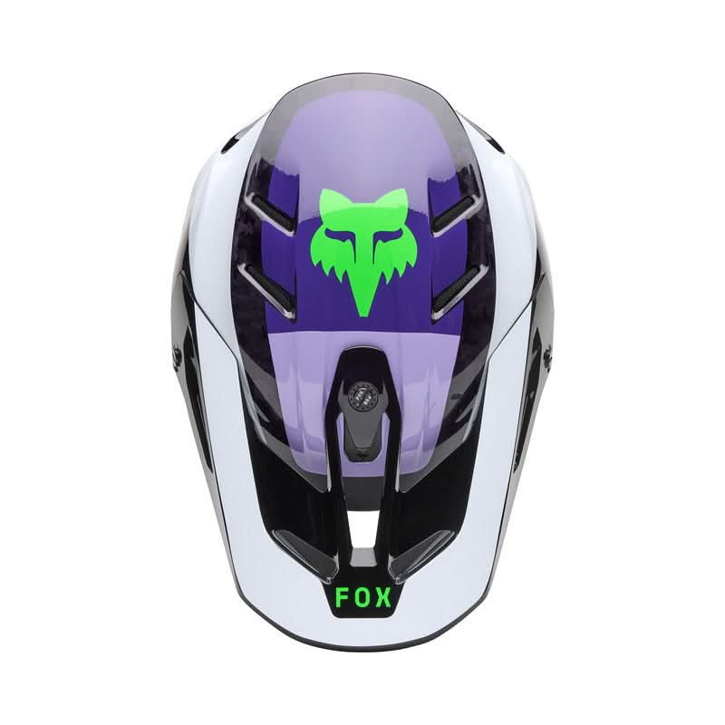 Fox V3 Rs Grid Black/purple helmet