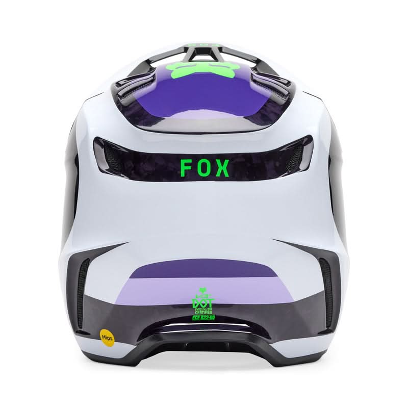 Fox V3 Rs Grid Black/purple helmet