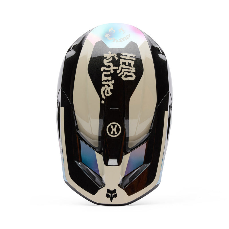 Fox V1 Hello Future Black helmet