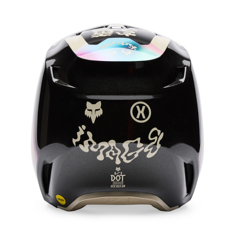 Fox V1 Hello Future Black helmet