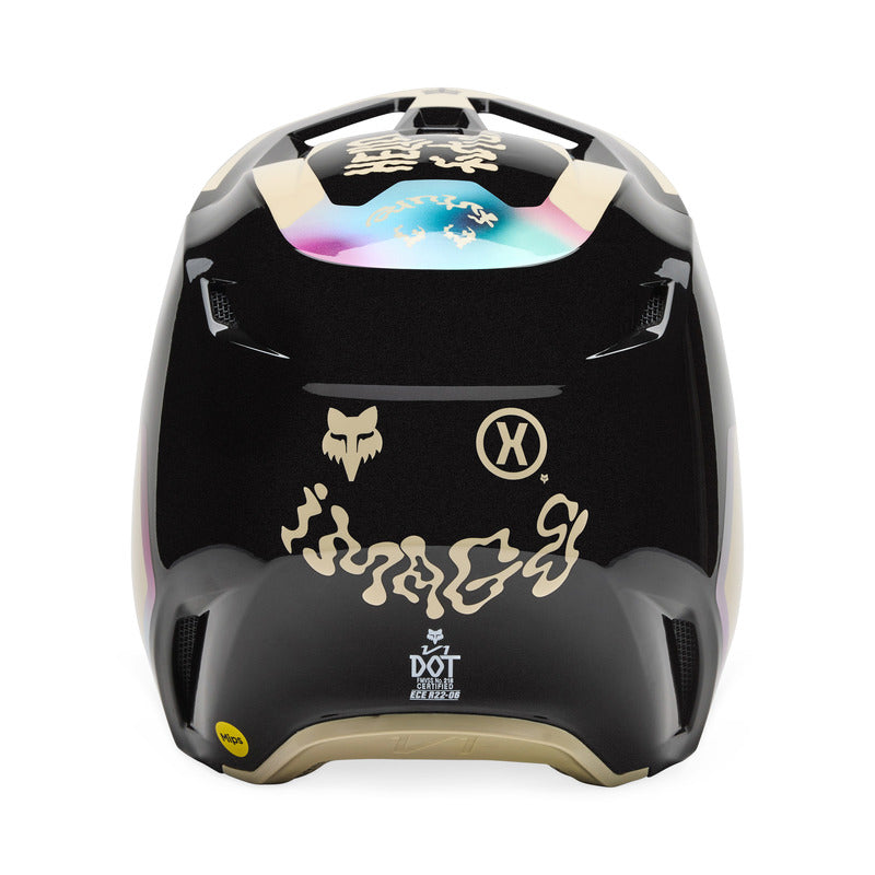 Fox V1 Hello Future Black helmet