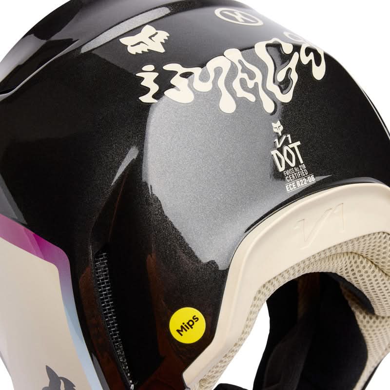 Fox V1 Hello Future Black helmet