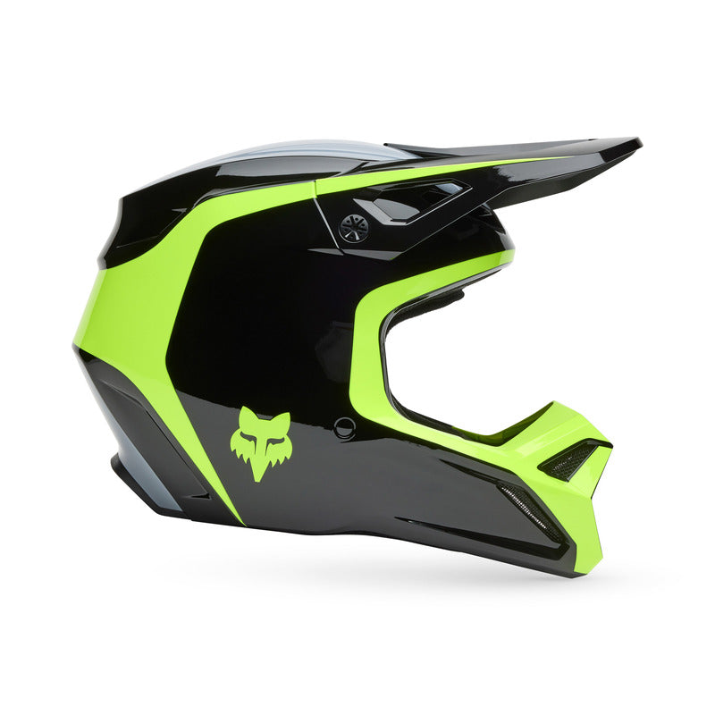 Fox V1 Flow Helmet Black/Yellow