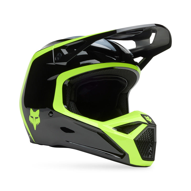 Fox V1 Flow Helmet Black/Yellow