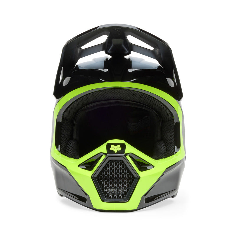 Fox V1 Flow Helmet Black/Yellow