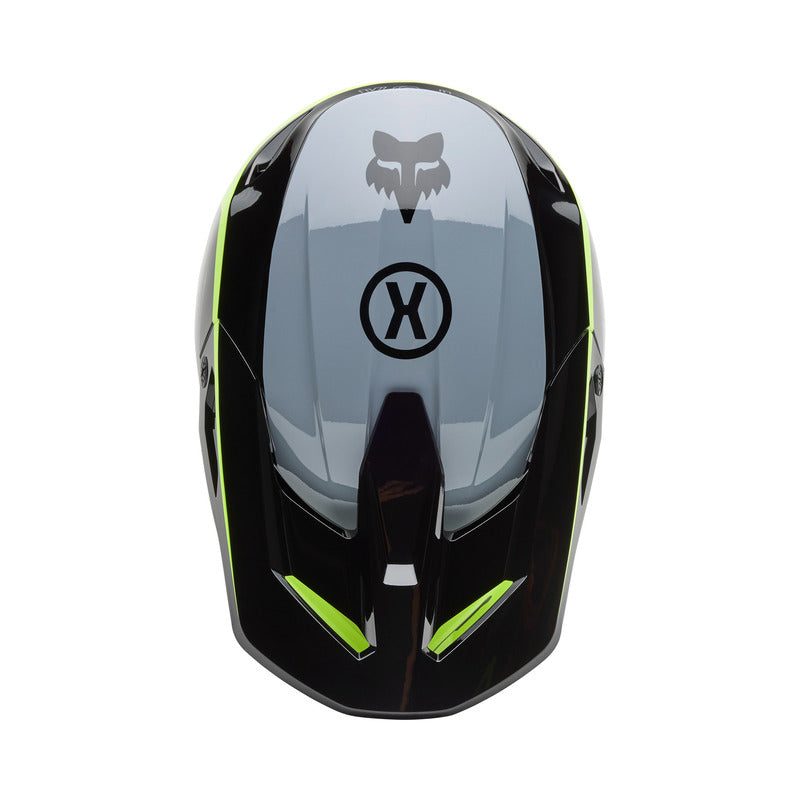 Fox V1 Flow Helmet Black/Yellow