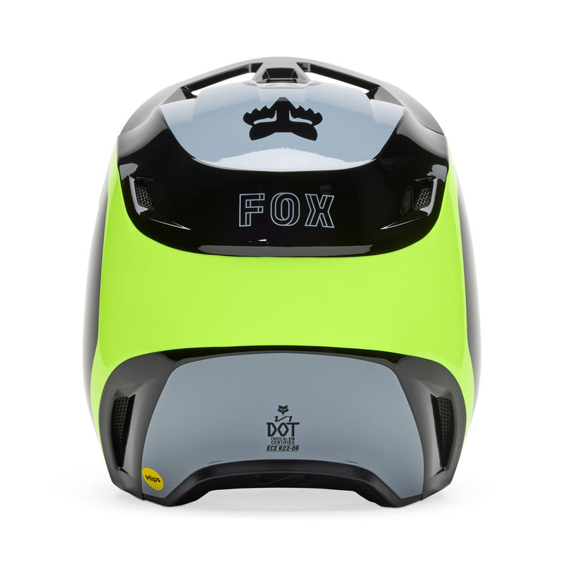 Fox V1 Flow Helmet Black/Yellow