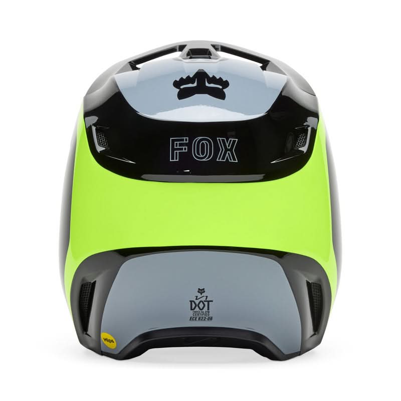 Fox V1 Flow Helmet Black/Yellow