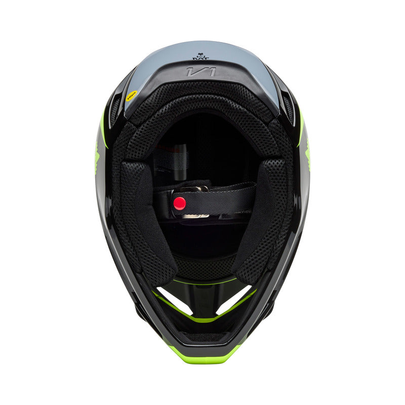 Fox V1 Flow Helmet Black/Yellow