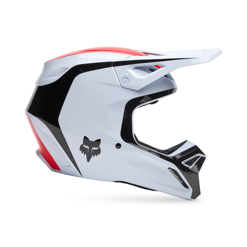Fox V1 Flow Helmet White/Red