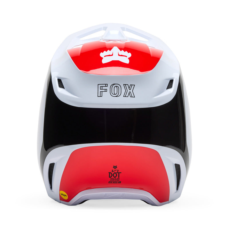 Fox V1 Flow Helmet White/Red