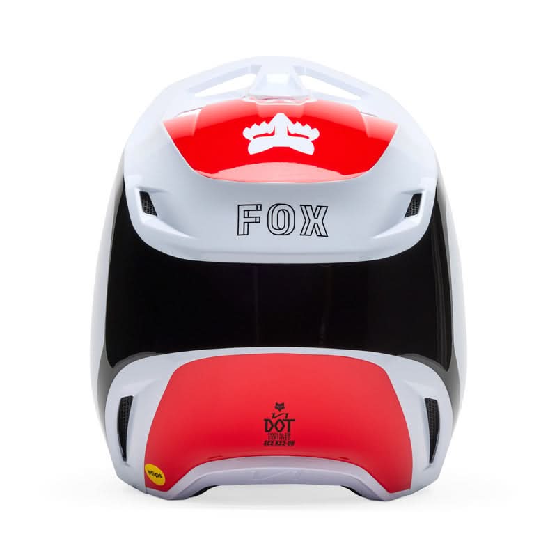 Fox V1 Flow Helmet White/Red