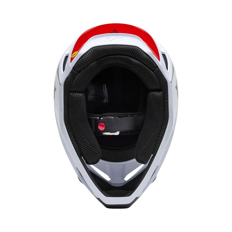 Fox V1 Flow Helmet White/Red