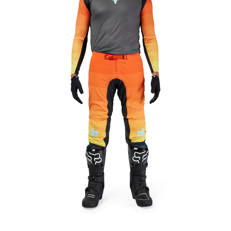 Fox Flexair Grid Cycling Pants Black/Orange | RideHub