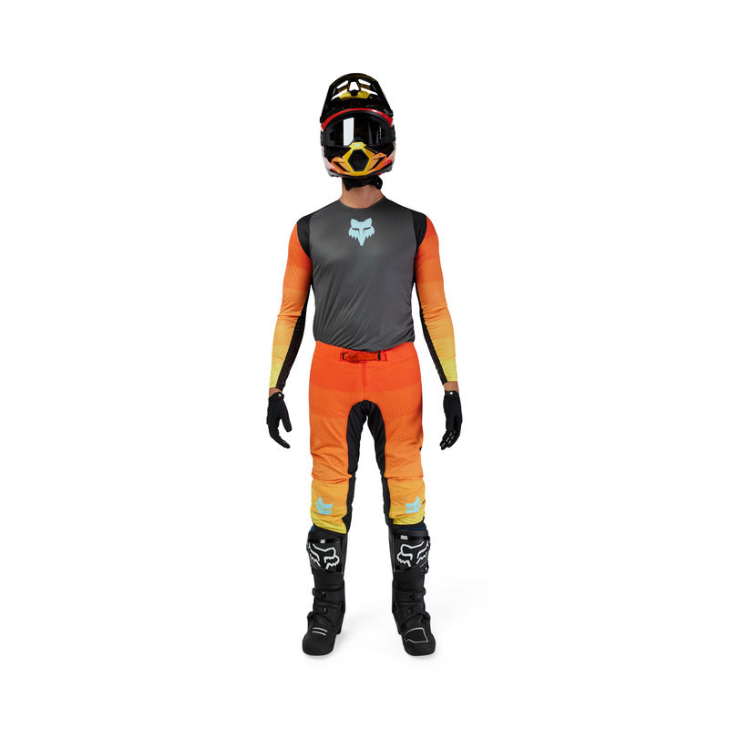 Fox Flexair Grid Cycling Pants Black/Orange | RideHub