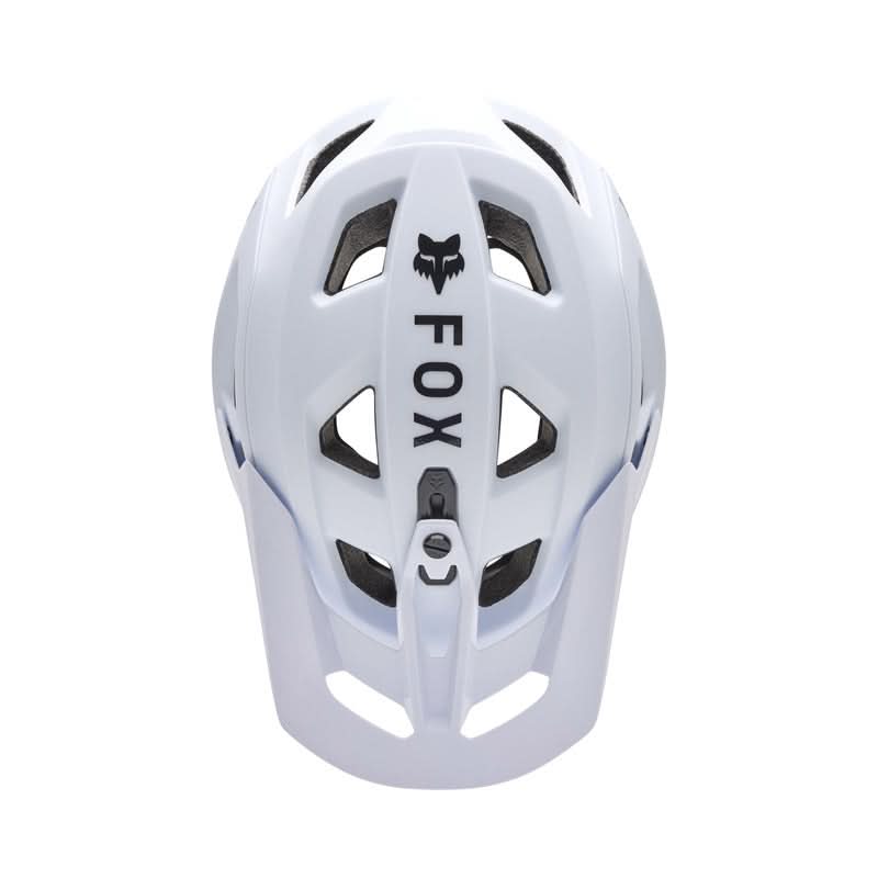 Fox Speedframe Solid White Bike Helmet