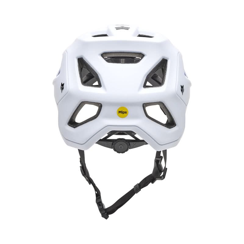 Fox Speedframe Solid White Bike Helmet