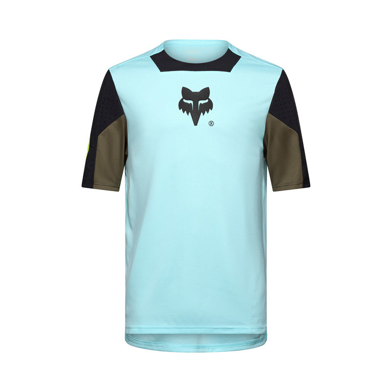 Fox Defend Light Blue Cycling Jersey | RideHub