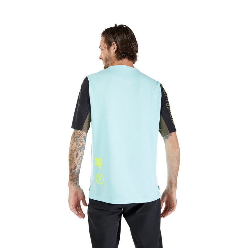 Fox Defend Light Blue Cycling Jersey | RideHub