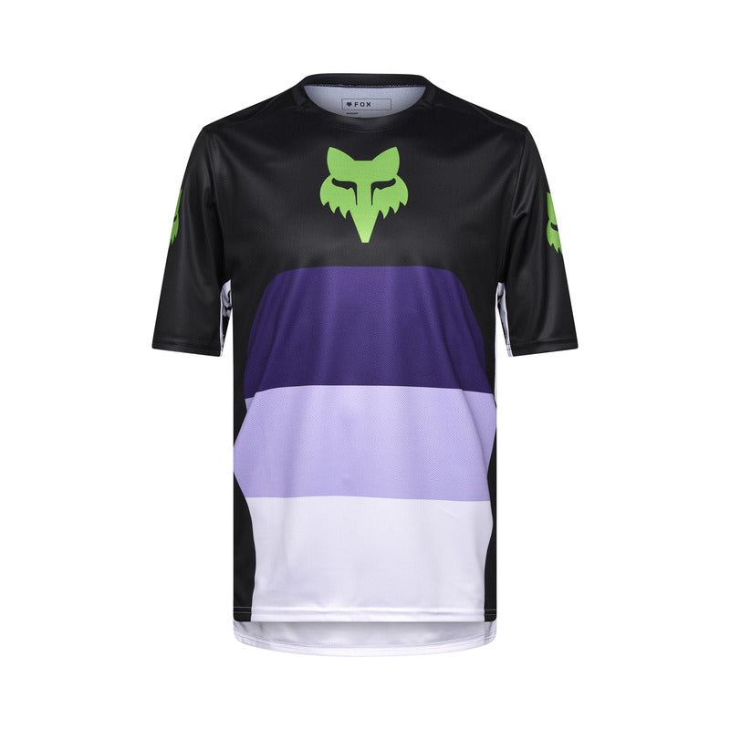 Fox Ranger Grid Black Cycling Jersey | RideHub