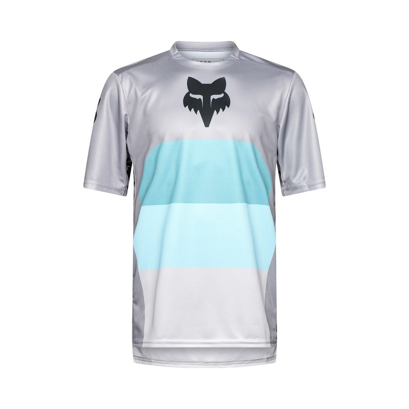 Fox Ranger Grid Steel Grey Cycling Jersey | RideHub