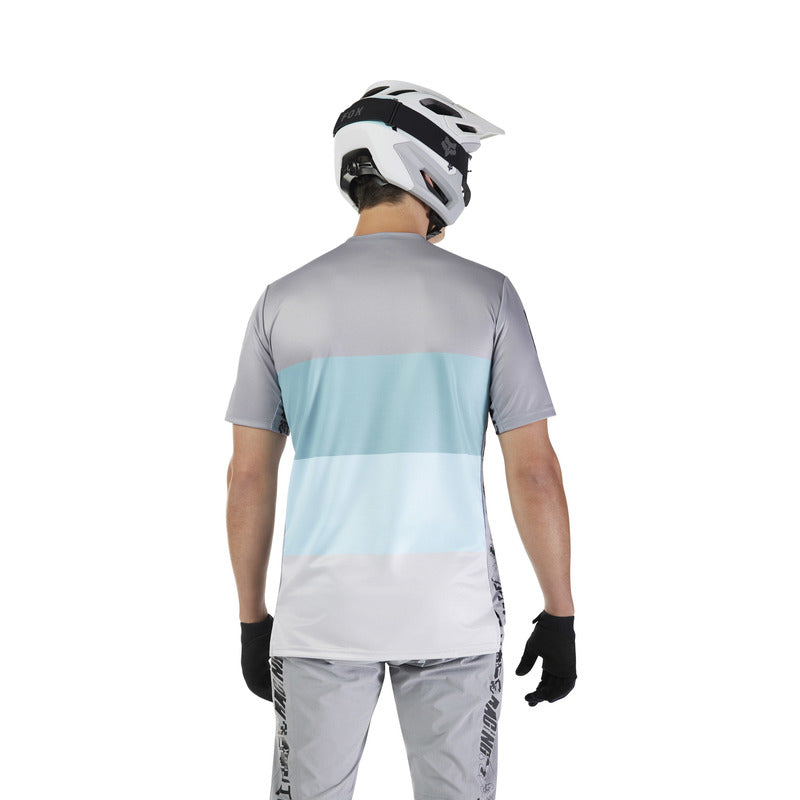 Fox Ranger Grid Steel Grey Cycling Jersey | RideHub