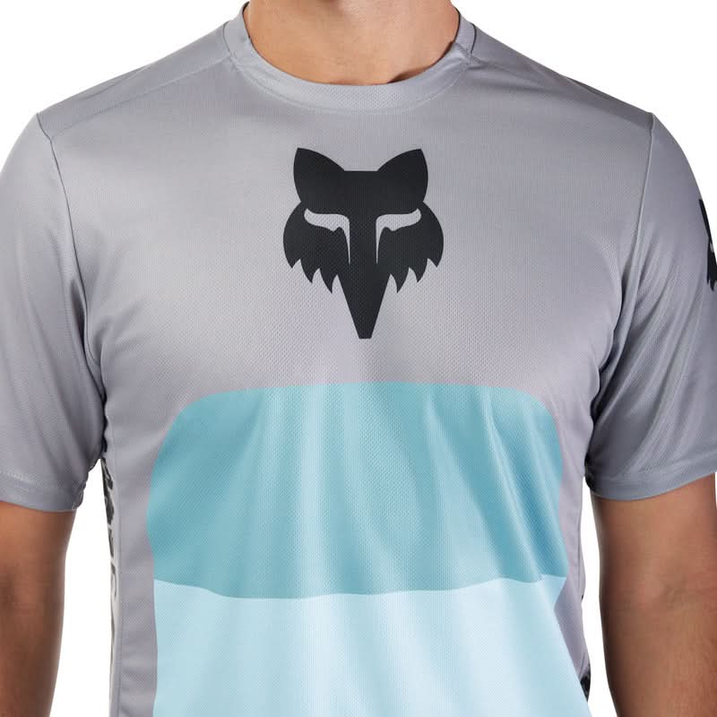 Fox Ranger Grid Steel Grey Cycling Jersey | RideHub