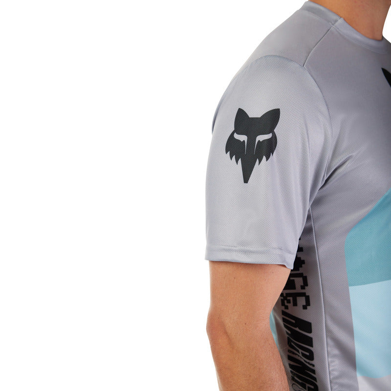 Fox Ranger Grid Steel Grey Cycling Jersey | RideHub