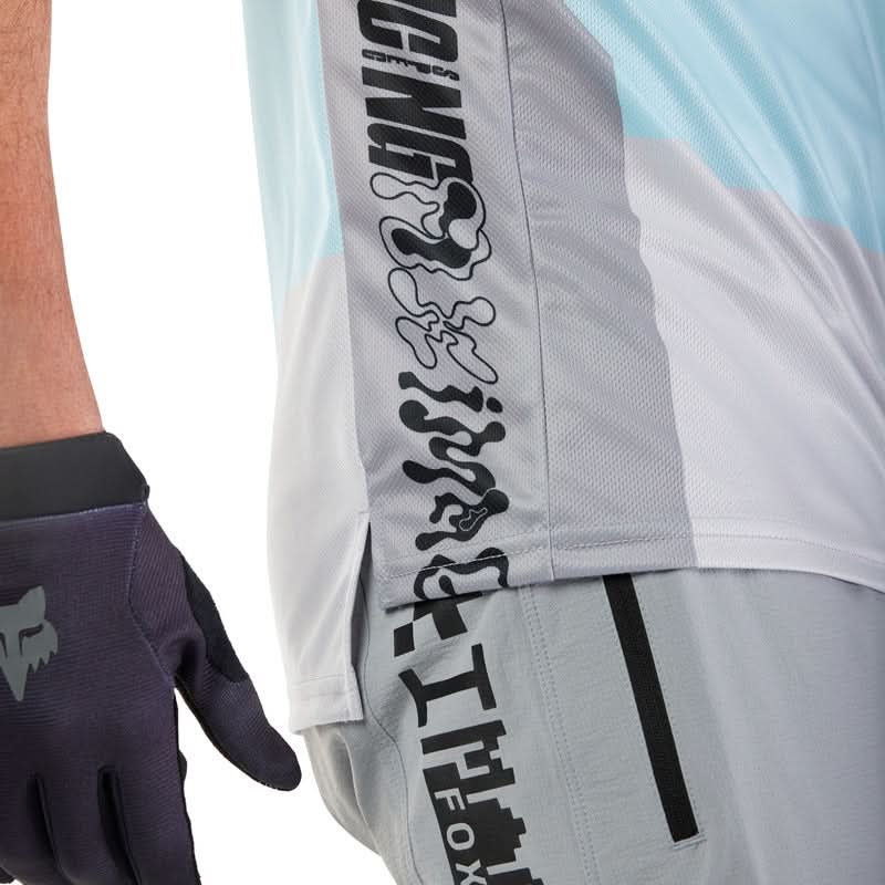 Fox Ranger Grid Steel Grey Cycling Jersey | RideHub