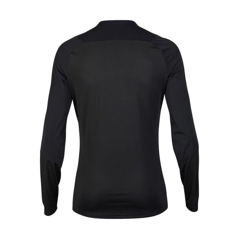 Fox Ascent Black Long Sleeve Cycling Jersey | RideHub
