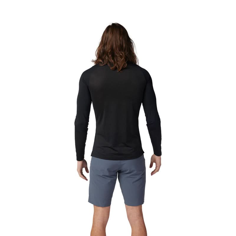 Fox Ascent Black Long Sleeve Cycling Jersey | RideHub
