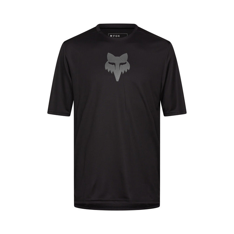 Fox Ranger Fox Head Black Cycling Jersey | RideHub
