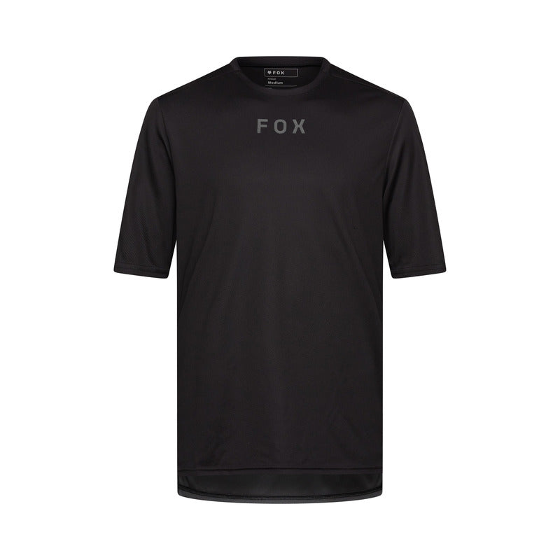 Fox Ranger Wordmark Black Cycling Jersey | RideHub