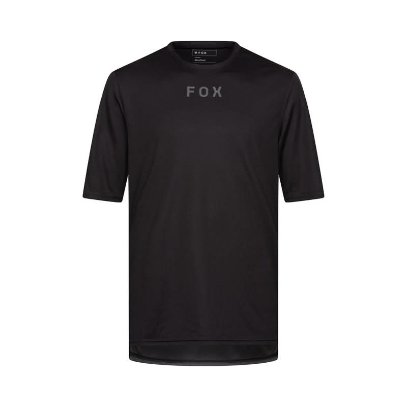 Fox Ranger Wordmark Black Cycling Jersey | RideHub
