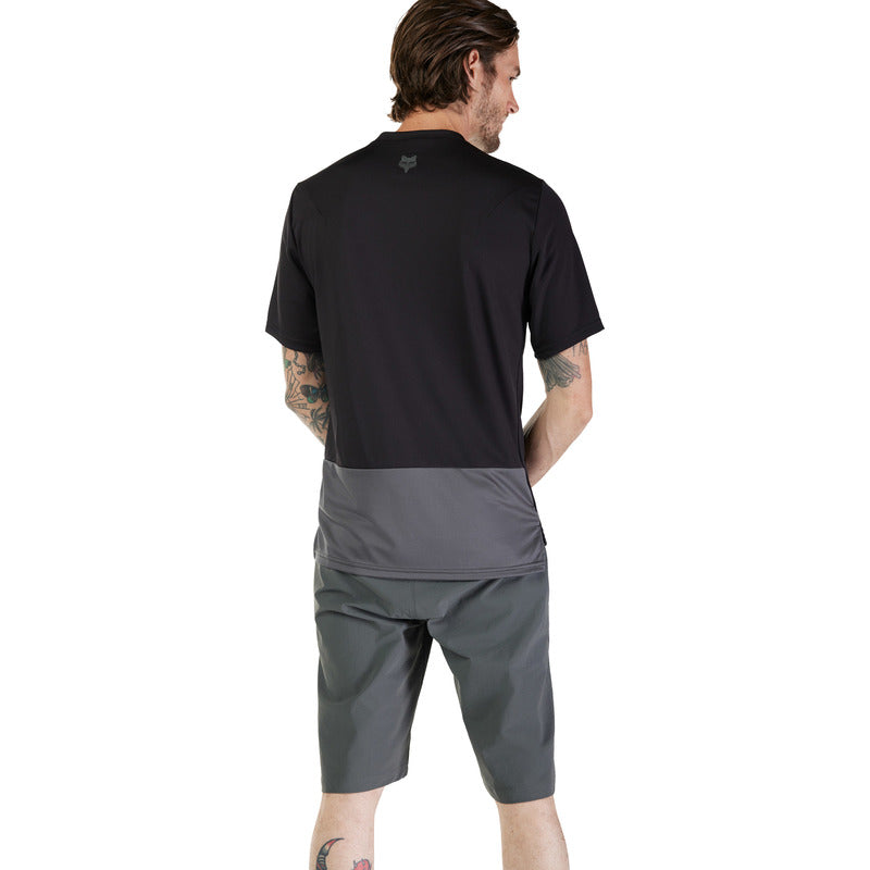 Fox Ranger Wordmark Black Cycling Jersey | RideHub