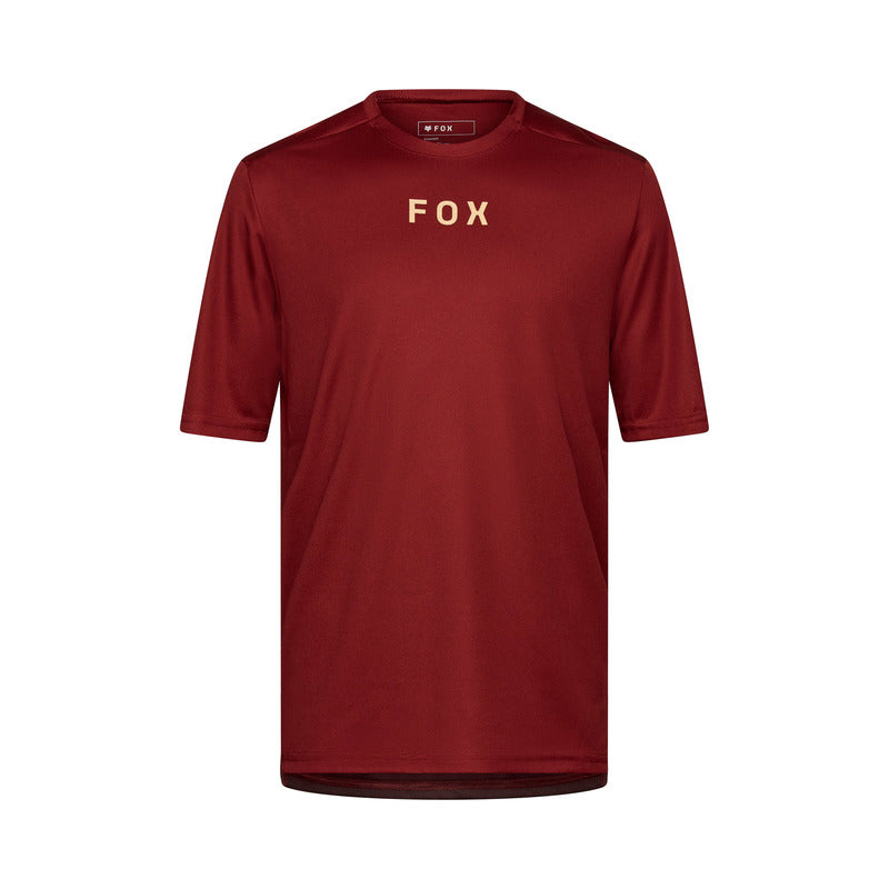 Fox Ranger Wordmark Rust Cycling Jersey | RideHub