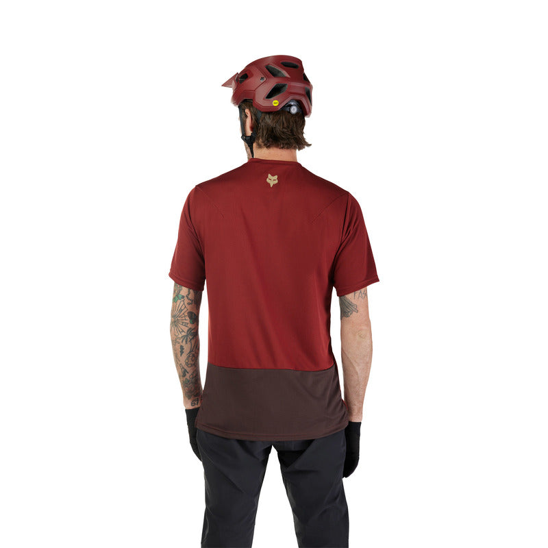 Fox Ranger Wordmark Rust Cycling Jersey | RideHub