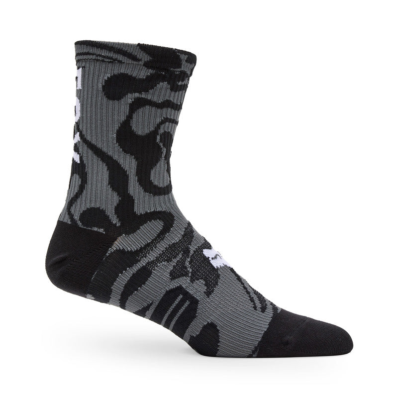Fox 6" Ranger Sock Frequency Black | RideHub