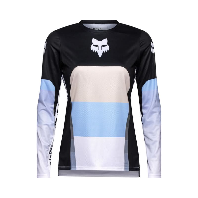 Fox Lady Ranger LS Jersey Grid Black Long Sleeve Cycling Jersey | RideHub