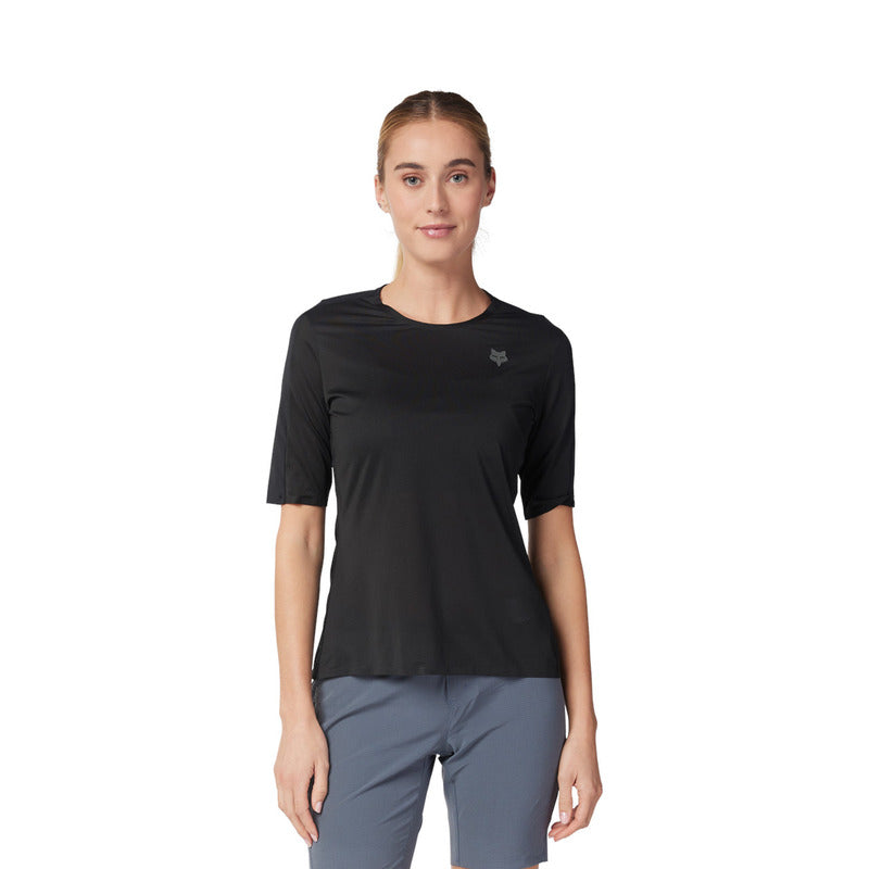 Fox Lady Flexair Ascent SS Jersey Black | RideHub