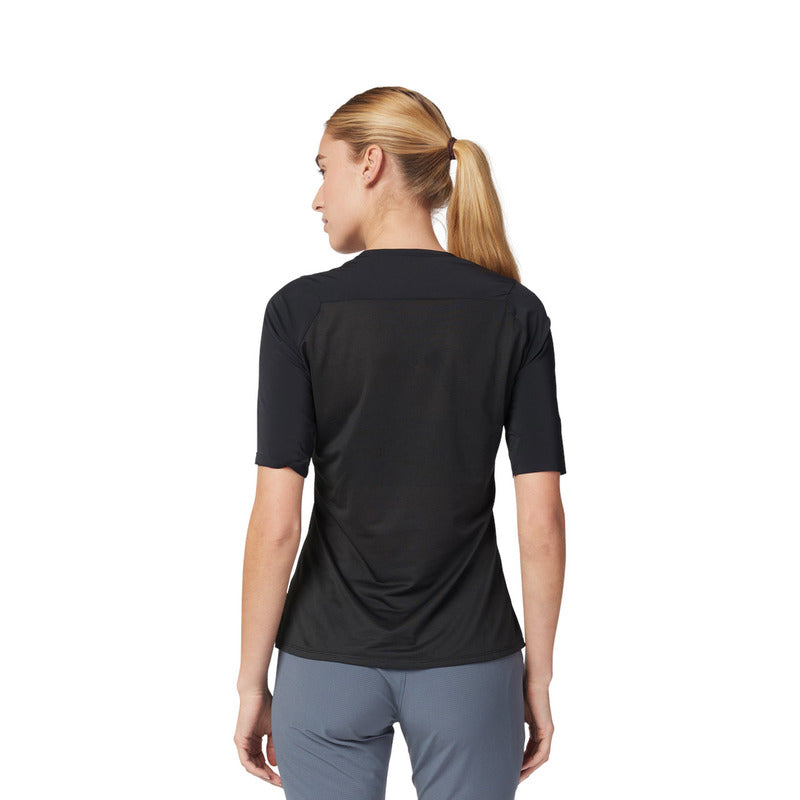 Fox Lady Flexair Ascent SS Jersey Black | RideHub