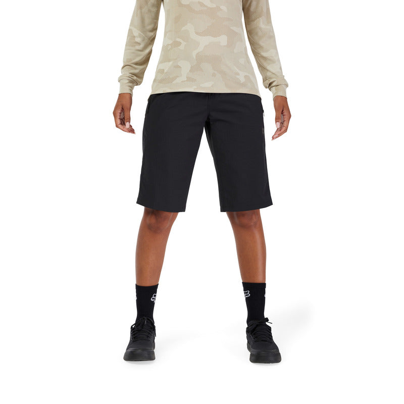 FOX Lady Ranger W Liner Black Cycling Shorts | RideHub