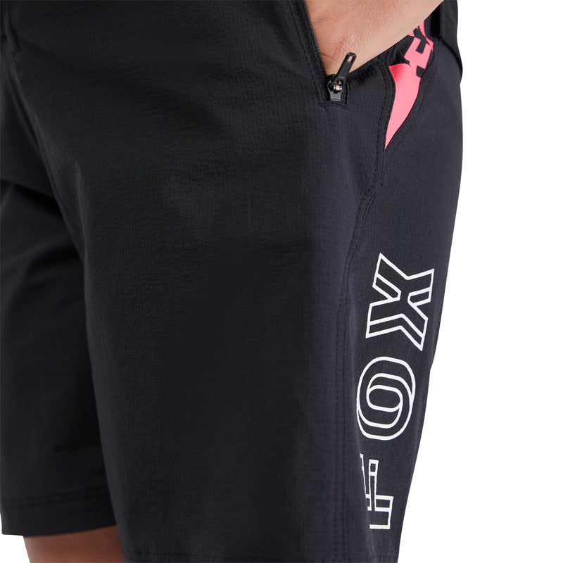 Fox Junior Ranger Short Digi Image Black Cycling Shorts | RideHub