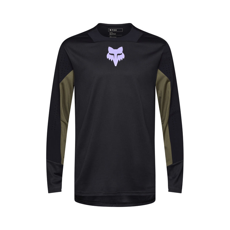 Fox Defend Park Black Long Sleeve Cycling Jersey | RideHub