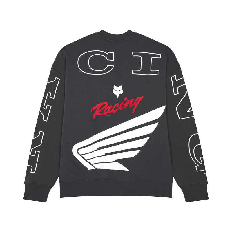 Fox Crew Oversized Fleece Crew Dark Shadow Sweatshirt