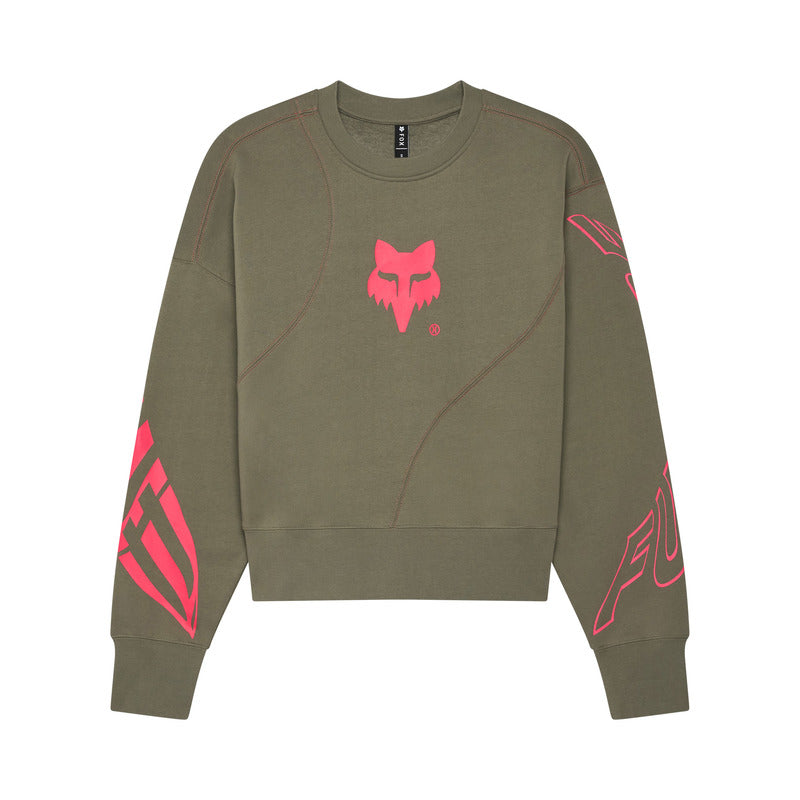 FOX LADY Crew ELEVATED OVERSIZED ADOBE SWEATSHIRT