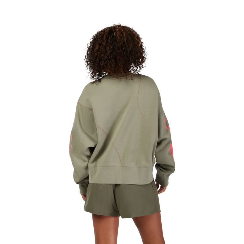FOX LADY Crew ELEVATED OVERSIZED ADOBE SWEATSHIRT
