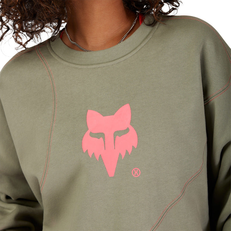 FOX LADY Crew ELEVATED OVERSIZED ADOBE SWEATSHIRT
